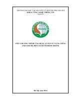 MẪU BÌA TRƯỜNG ĐẠI HỌC TÀI NGUYÊN VÀ MÔI TRƯỜNG HÀ NỘI