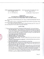 Nghị quyết Đại hội cổ đông bất thường ngày 10-09-2011 - Công ty Cổ phần Xuất nhập khẩu Thủy sản Miền Trung