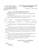 Báo cáo tài chính hợp nhất quý 2 năm 2014 - Công ty Cổ phần Đầu tư và Xây lắp Sông Đà