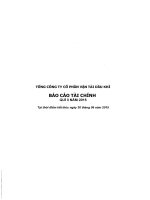 Báo cáo tài chính công ty mẹ quý 2 năm 2015 - Tổng công ty Cổ phần Vận tải Dầu khí