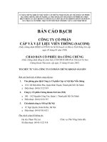 Bản cáo bạch - Công ty Cổ phần Đầu tư và Phát triển Sacom