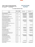 Báo cáo tài chính quý 1 năm 2016 - Công ty Cổ phần Khách sạn Sài Gòn