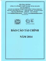 Báo cáo tài chính quý 4 năm 2014 - Công ty Cổ phần Thiết bị Phụ tùng Sài Gòn