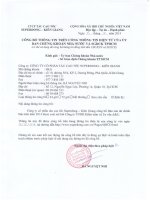 Báo cáo tài chính quý 2 năm 2014 (đã soát xét) - Công ty Cổ phần Tàu cao tốc Superdong – Kiên Giang