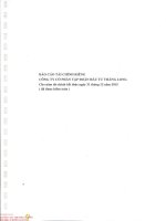 Báo cáo tài chính công ty mẹ năm 2015 (đã kiểm toán) - Công ty Cổ phần Tập đoàn Đầu tư Thăng Long