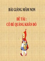 Bài giảng điện tử đề tài Cô bé quàng khăn đỏ