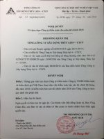 Nghị quyết Hội đồng Quản trị - Tổng công ty Xây dựng Thủy lợi 4 - CTCP