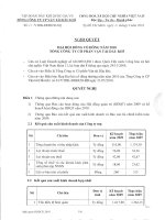 Nghị quyết Đại hội cổ đông thường niên năm 2010 - Tổng công ty Cổ phần Vận tải Dầu khí