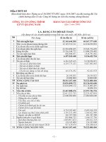 Báo cáo tài chính quý 2 năm 2009 - Công ty Cổ phần Công trình Giao thông Vận tải Quảng Nam