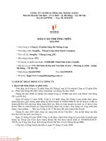 Báo cáo thường niên năm 2015 - Công ty cổ phần Sông Đà - Thăng Long