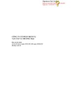 Báo cáo tài chính quý 2 năm 2013 (đã soát xét) - Công ty cổ phần Dịch vụ Vận tải và Thương mại