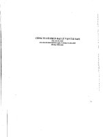 Báo cáo tài chính công ty mẹ năm 2009 (đã kiểm toán) - Công ty Cổ phần Đại lý Vận tải SAFI