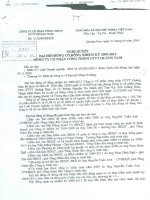 Nghị quyết đại hội cổ đông ngày 21-04-2009 - Công ty Cổ phần Công trình Giao thông Vận tải Quảng Nam