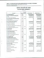 Báo cáo tài chính hợp nhất quý 4 năm 2011 - Công ty cổ phần Sản xuất Kinh doanh Xuất nhập khẩu Dịch vụ và Đầu tư Tân Bình