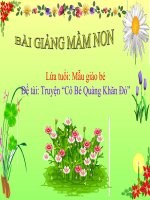 Bài giảng điện tử đề tài Cô bé quàng khăn đỏ