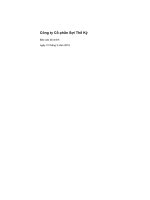 Báo cáo tài chính quý 1 năm 2015 - Công ty cổ phần Sợi Thế Kỷ