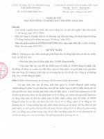 Nghị quyết Đại hội cổ đông bất thường ngày 22-06-2011 - Công ty cổ phần Đầu tư và Thương mại Dầu khí Sông Đà