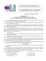 Nghị quyết đại hội cổ đông ngày 26-03-2009 - Công ty Cổ phần Chế tạo Kết cấu Thép VNECO.SSM