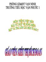 Từ ngữ về sông biển. Đặt và trả lời câu hỏi Vì sao?