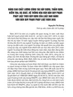 NÂNG CAO CHẤT LƯỢNG CÔNG TÁC XÂY DỰNG, THẨM ĐỊNH,KIỂM TRA, RÀ SOÁT, HỆ THỐNG HÓA VĂN BẢN QUY PHẠMPHÁP LUẬT THEO QUY ĐỊNH CỦA LUẬT BAN HÀNHVĂN BẢN QUY PHẠM PHÁP LUẬT NĂM 2015