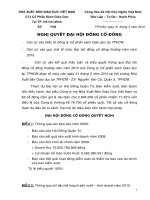 Nghị quyết đại hội cổ đông ngày 31-3-2010 - Công ty cổ phần Sách Giáo dục tại T.P Hồ Chí Minh