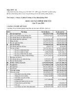 Báo cáo tài chính tóm tắt quý 4 năm 2009 - Công ty Cổ phần Xi măng và Xây dựng Quảng Ninh