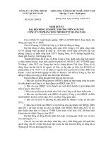 Nghị quyết Đại hội cổ đông thường niên năm 2012 - Công ty Cổ phần Công trình Giao thông Vận tải Quảng Nam