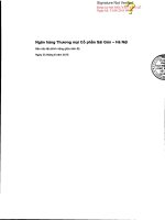 Báo cáo tài chính công ty mẹ quý 2 năm 2015 (đã soát xét) - Ngân hàng Thương mại cổ phần Sài Gòn - Hà Nội