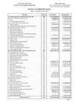 Báo cáo tài chính quý 1 năm 2012 - Công ty Cổ phần Simco Sông Đà