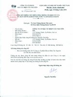 Báo cáo thường niên năm 2015 - Công ty Cổ phần Đầu tư Điện Tây Nguyên