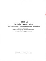 Bản điều lệ - CTCP Dịch vụ Hàng không Sân bay Tân Sơn Nhất