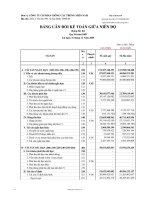 Báo cáo tài chính công ty mẹ quý 4 năm 2009 - Công ty Cổ phần Giống cây trồng Miền Nam