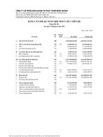 Báo cáo tài chính hợp nhất quý 3 năm 2012 - Công ty Cổ phần Kinh doanh và Phát triển Bình Dương