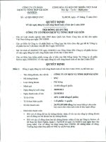 Nghị quyết Hội đồng Quản trị ngày 25-8-2011 - Công ty Cổ phần Dịch vụ tổng hợp Sài Gòn