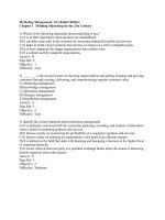 Testbank_Marketing_management_14e_chapter_ 1