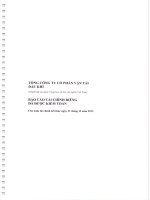 Báo cáo tài chính công ty mẹ năm 2013 (đã kiểm toán) - Tổng công ty Cổ phần Vận tải Dầu khí