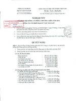 Nghị quyết Đại hội cổ đông thường niên năm 2011 - Công ty Cổ phần Đại lý Vận tải SAFI