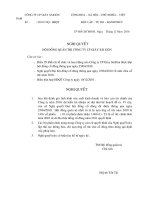 Nghị quyết Hội đồng Quản trị ngày 23-12-2010 - Công ty Cổ phần Giầy Sài Gòn