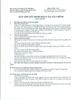 Báo cáo tài chính quý 1 năm 2011 - Công ty Cổ phần Sông Đà 4