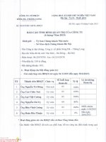 Báo cáo tình hình quản trị công ty - Công ty cổ phần Sông Đà - Thăng Long
