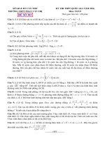 đề thi thử thpt quốc gia môn toán DE303 THPT phan văn trị, cần thơ 