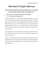 Thực trạng nguồn nhân lực ngành công nghiệp nước ta, giải pháp phát triển nguồn nhân lực