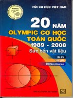 EBOOK 20 năm OLYMPIC cơ học TOÀN QUỐC 1989  2008 sức bền vật LIỆU  đề THI lời GIẢI bài tập CHỌN lọc
