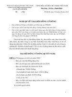 Nghị quyết đại hội cổ đông ngày 18-04-2011 - Công ty cổ phần Sách Giáo dục tại T.P Hồ Chí Minh