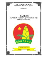 Tài liệu tập huấn công tác Đội và phong trào thiếu nhi