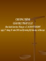 Trung tâm học tập công đồng Nga Sơn: Chuyên đề giáo dục pháp luật