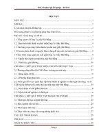 BÁO CÁO THỰC TẬP MÔI TRƯỜNG: Đánh giá khả năng xử lí COD của chất trợ vi sinh BiOWISH tại hệ thống xử lí nước thải nhà máy giấy Bãi Bằng
