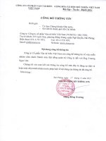 Nghị quyết Hội đồng Quản trị - Công ty Cổ phần Vận tải biển Việt Nam