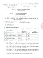 Báo cáo tình hình quản trị công ty - Công ty Cổ phần Vận tải Dầu khí Đông Dương