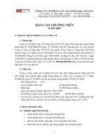 Báo cáo thường niên năm 2007 - Công ty Cổ phần Vận tải Xăng dầu VITACO
